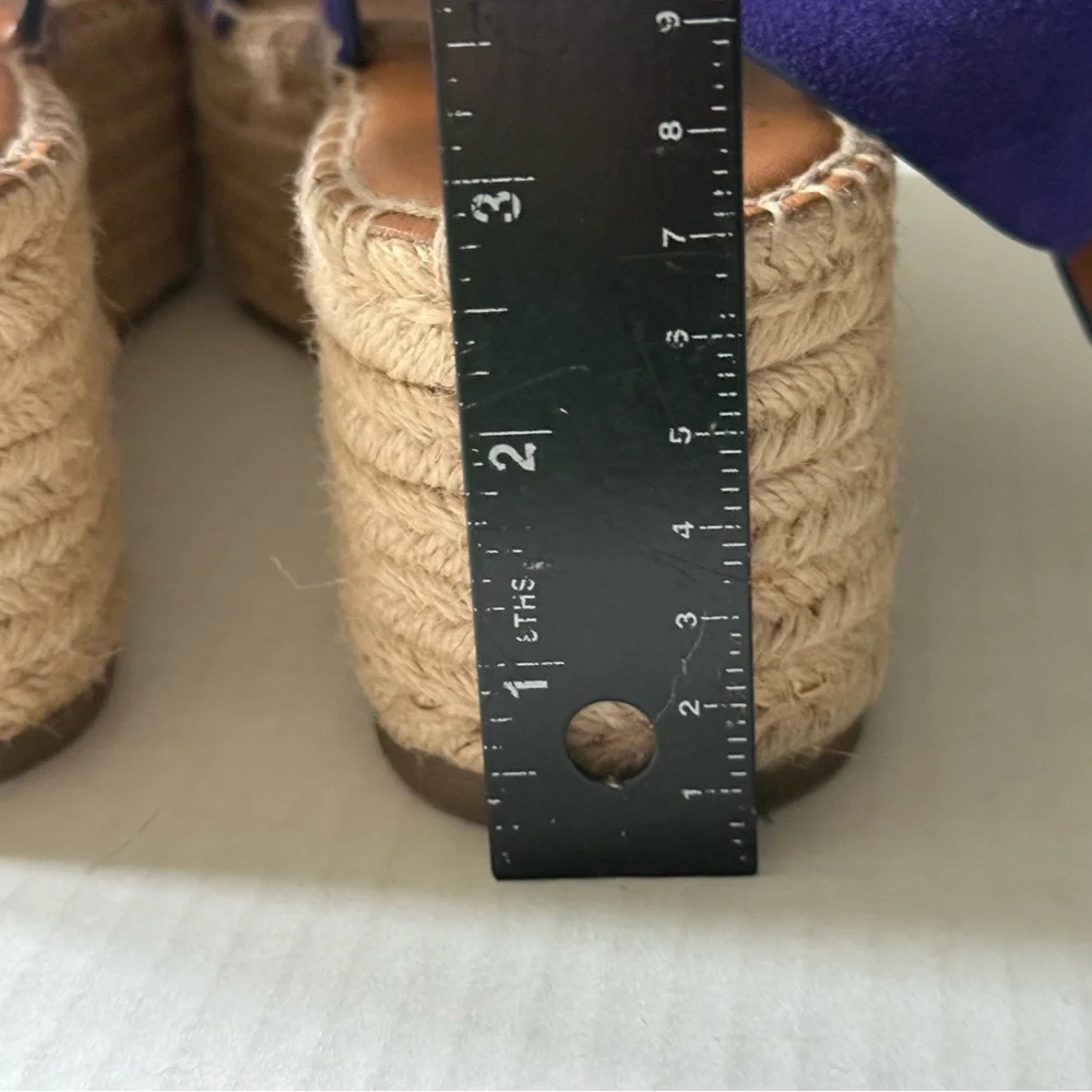 SARTO By Franco‎ Sarto Purple Espadrille Wedges Women’s Size 10M Platform